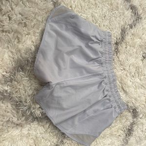 Light blue LuluLemon running shorts. Size 4 regular.